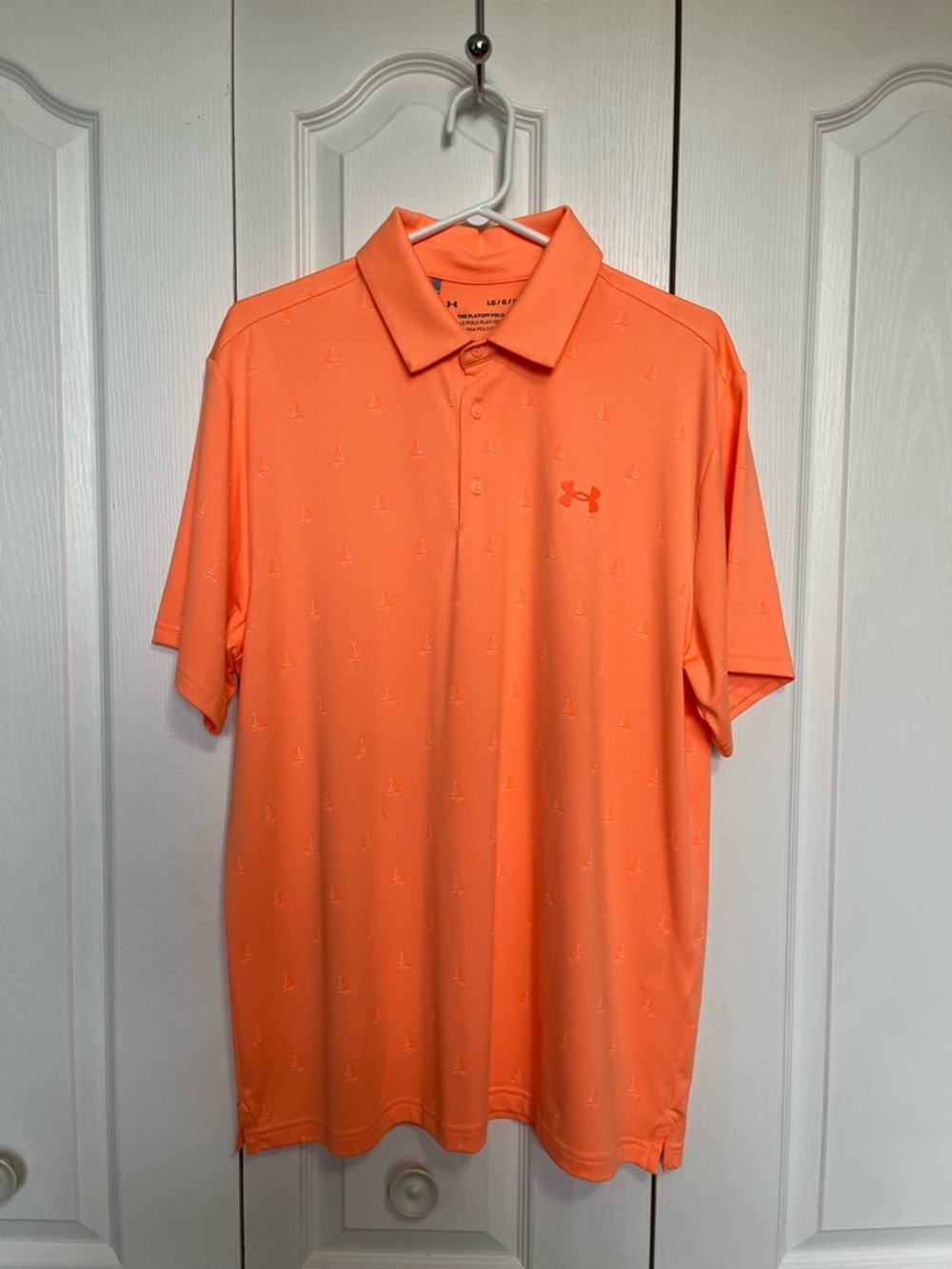 Under Armour Men’s Bright Orange Short-Sleeve Polo